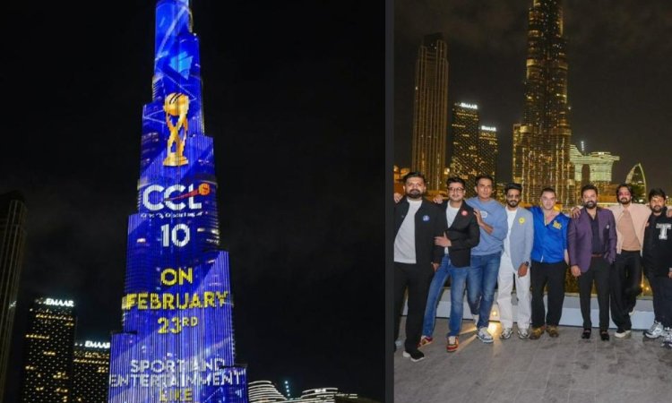 'Unforgettable': Kichcha Sudeep, Sonu Sood on CCL's promo launch on Burj Khalifa