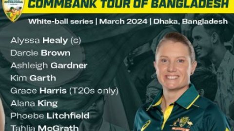 Vlaeminck, Molineux returns as Australia name women's white-ball squad for Bangladesh tour