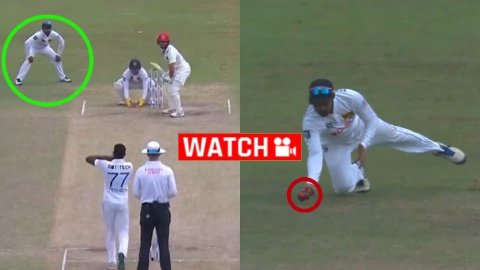 SL vs AFG Test: ये है डी सिल्वा का जलवा, बाज की तरह झपट्टा मारकर लपक लिया बॉल; देखें VIDEO