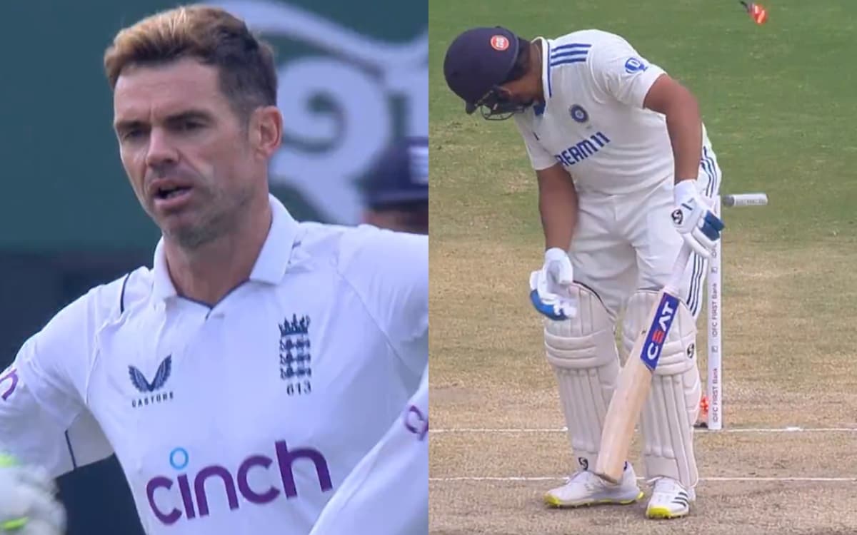 Video हिल भी नहीं पाए रोहित शर्मा Goat जेम्स एंडरसन ने किया क्लीन बोल्ड Watch James Anderson