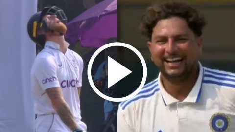 ये क्या हो गया Ben Stokes... पैरों के बीच से निकल गई कुलदीप यादव की बॉल; देखें VIDEO