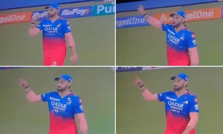 Virat Kohli Gives A Mouthful To Rachin Ravindra After Csk Stars Dismissal Watch Video! ரச்சின் ரவீந்திராவிடம் ஆக்ரோஷமாக நடந்துகொண்டாரா விராட் கோலி; வைரலாகும் காணொளி!