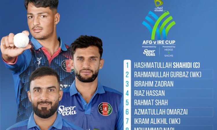 Afghanistan name uncapped Ghazanfar, Kharoti for ODI series against Ireland