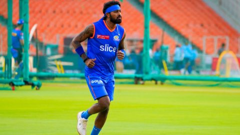 Ahmedabad: Mumbai Indians' captain Hardik Pandya during a practice session ahead of the IPL 2024 T20