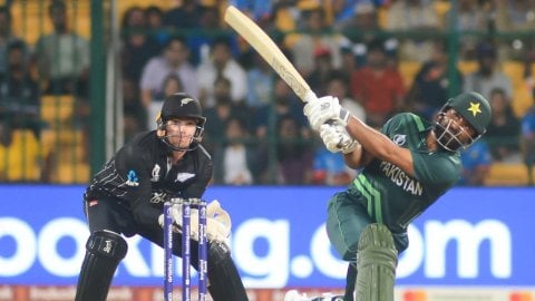 Bengaluru : ICC Men's Cricket World Cup match between New Zealand and Pakistan