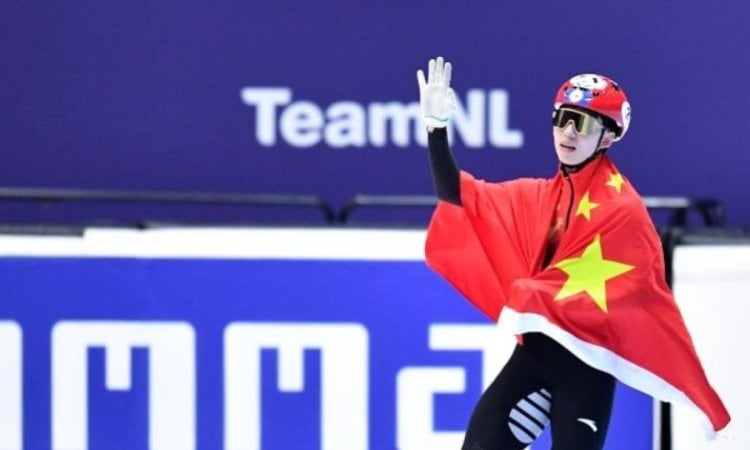 China's Lin Xiaojun bags 500m gold at short track speed skating worlds