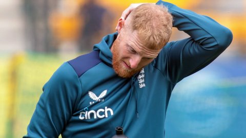 Dharamshala: Players of England during a training session ahead of the fifth Test cricket match betw