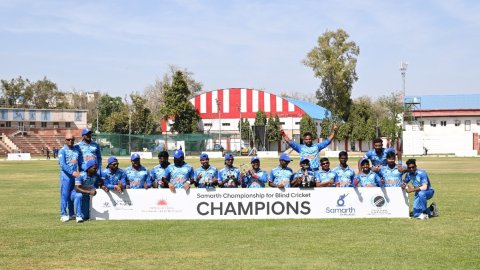 India beat Sri Lanka by 90 runs, win Samarth Championship for Blind Cricket 5-0