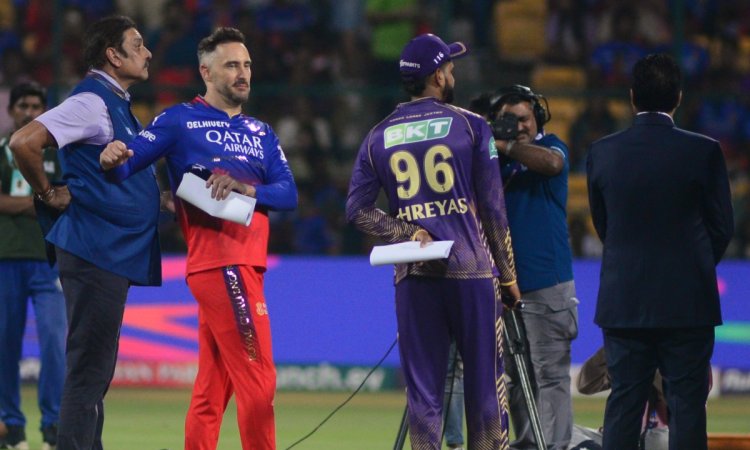 IPL 2024: Anukul Roy comes in as Kolkata Knight Riders win toss, elect to bowl against Royal Challen