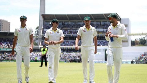 NZ vs AUS, 1st Test: நாதன் லையனை பாராட்டிய பாட் கம்மின்ஸ்!