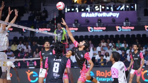 PVL Season 3: Mumbai Meteors pick crucial win against Ahmedabad Defenders in Super 5s stage