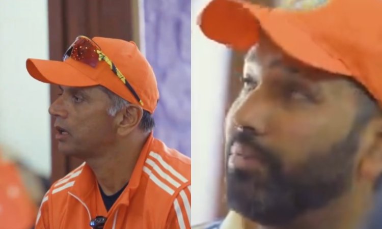 WATCH: द्रविड़-रोहित ने ड्रेसिंग रूम में दी मोटिवेशनल स्पीच, खिलाड़ियों को लेकर कही दिल की बात