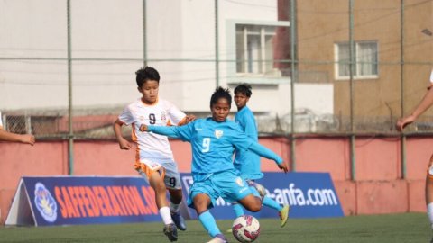 SAFF U16 Women’s C'ship: Anushka Kumari nets hat-trick as India thrash Bhutan 7-0