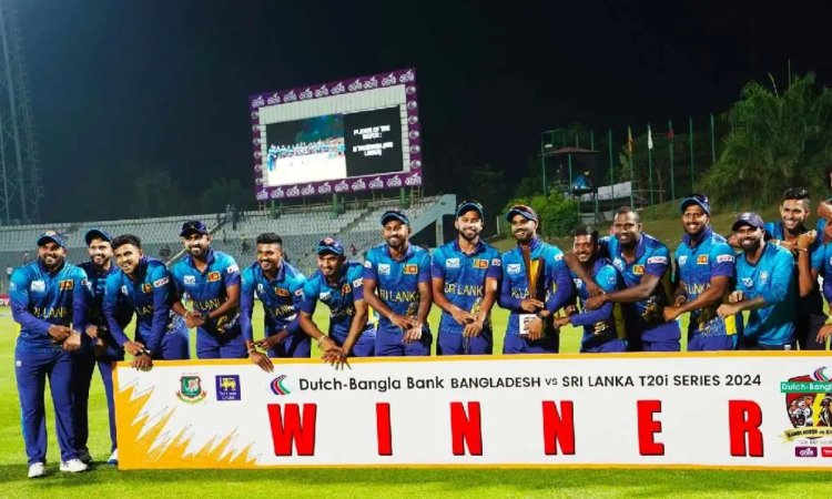 श्रीलंका के खिलाड़ियों ने बांग्लादेशी टीम को चिढ़ाया, फोटोशूट के वक्त याद दिलाया मैथ्यूज़ का टाइम आउ