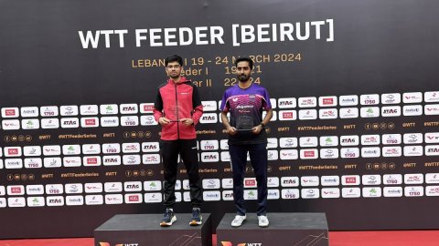 Table Tennis: Sathiyan clinches historic WTT Feeder title; Diya-Manush mixed doubles champions