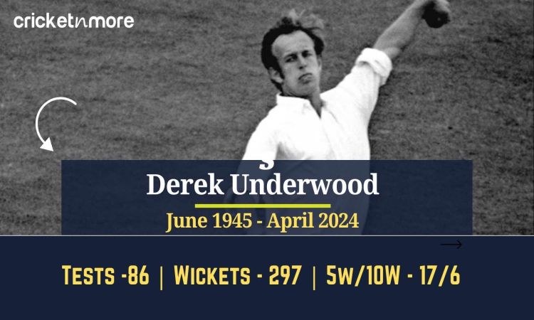 England Spin Great Derek Underwood Dead At 78