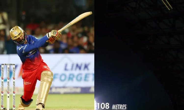IPL 2024: DK ने दिखाई अपनी पावर, नटराजन की गेंद पर जड़ दिया इस सीजन का सबसे लंबा छक्का, देखें Video 
