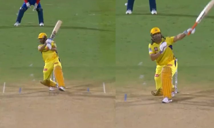 MS Dhoni Smashes Anrich Nortje With 4 Boundaries In Final Over vs Delhi Capitals