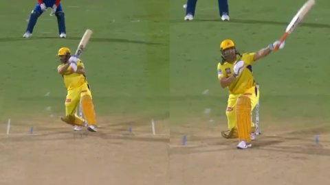 MS Dhoni Smashes Anrich Nortje With 4 Boundaries In Final Over vs Delhi Capitals