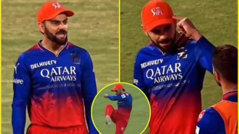 WATCH: कभी चिल्लाए तो कभी हवा में चलाई लात, बीच मैदान पर ऐसे बौखला गए Virat Kohli