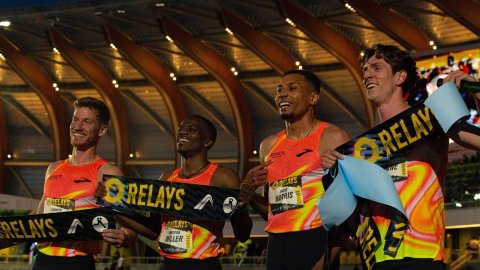 Athletics: US quartet breaks distance medley relay world record in Eugene