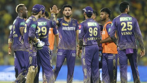 Chennai: IPL match between Chennai Super Kings and Kolkata Knight Riders at MA Chidambaram Stadium