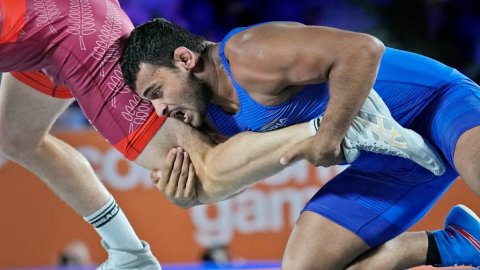 CWG 2022: Wrestler Deepak Punia wins Indo-Pak bout, bags third gold for India, skp,