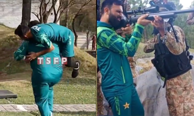 'ये वर्ल्ड कप खेलने जा रहे या अमेरिका पर अटैक करने' पाकिस्तानी टीम की ट्रेनिंग देखकर हर कोई हैरान