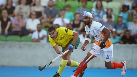 Indian men's hockey team goes down 1-2 against Australia