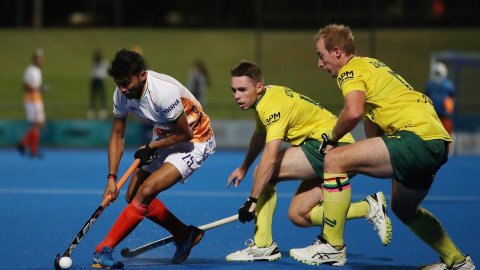 Indian men's hockey team goes down 1-3 against Australia in fourth match of test series