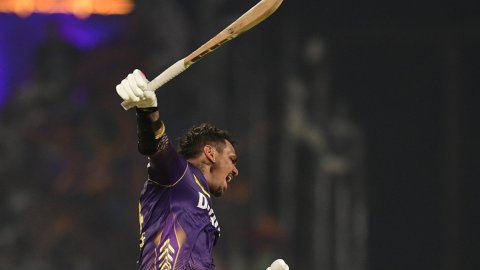 IPL 2024: Sunil Narine's 49-ball ton helps KKR post 223/6 against Rajasthan Royals