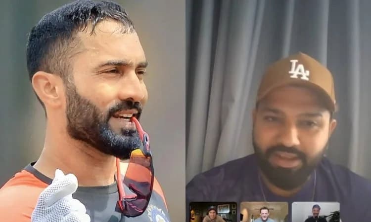 It Will Be Hard To Convince Ms Dhoni But Dk Will Be Easier To Convince For T20 World Cup 2024! தோனியை சம்மதிக்க வைப்பதை விட தினேஷ் கார்த்திக்கை சம்மதிக்க வைப்பது எளிது - ரோஹித் சர்மா!