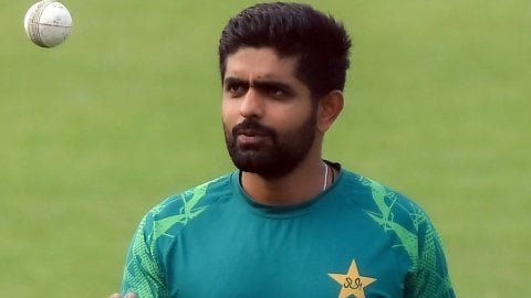 Kolkata: Pakistan players during a practice session ahead of their ICC Men's Cricket World Cup 2023 