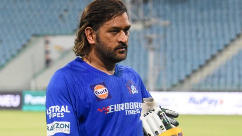 Lucknow: Chennai Super Kings' MS Dhoni during a practice session ahead of IPL  match against Lucknow