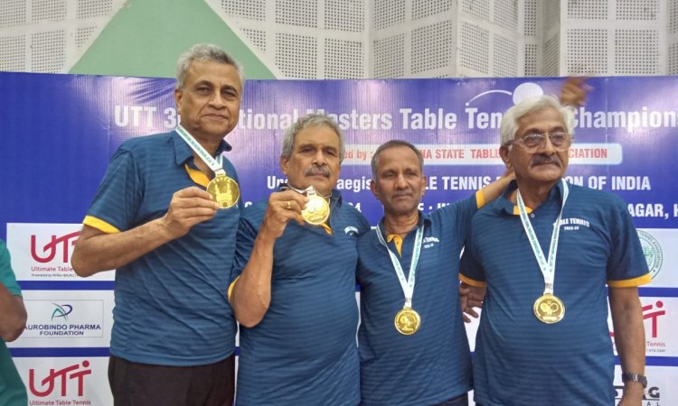 Maharashtra dominate National Masters TT with 46 medals