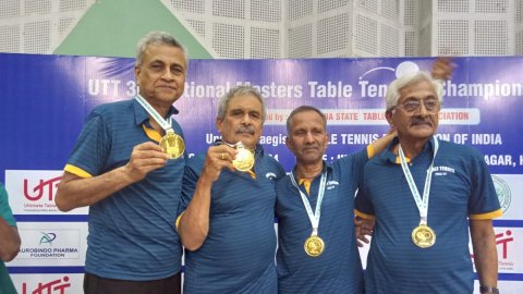 Maharashtra dominate National Masters TT with 46 medals