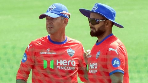 Mohali: Punjab Kings and Delhi Capitals players during a practice session ahead of their IPL Match