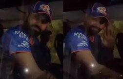 WATCH: जयपुर ट्रैफिक में फंसी MI की टीम बस, फैंस लगाने लगे रोहित शर्मा के नाम के नारे