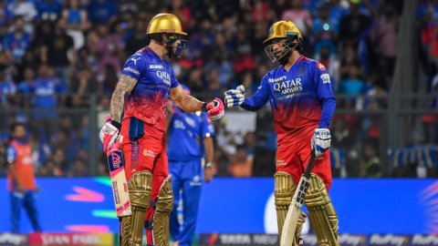 Mumbai: IPL match between Mumbai Indians and Royal Challengers Bengaluru at Wankhede Stadium