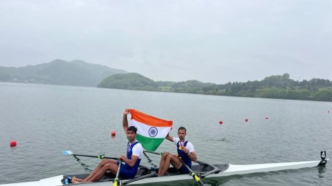 Nitin-Salman pair wins open doubles gold in Asia Cup rowing in South Korea