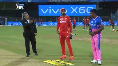 Rajasthan Royals win toss, elect to field against Punjab Kings.