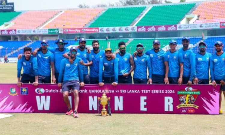 VIDEO: श्रीलंकाई टीम ने फिर से उड़ाया बांग्लादेश का मज़ाक, 2-0 से जीतने के बाद प्रैक्टिस किट में मना