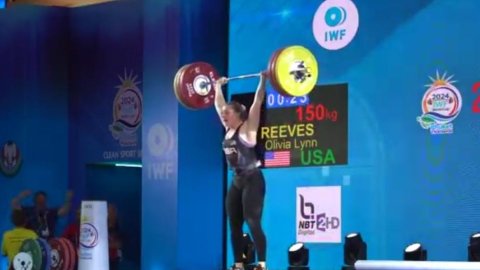 US weightlifter Reeves sweeps three golds at IWF World Cup