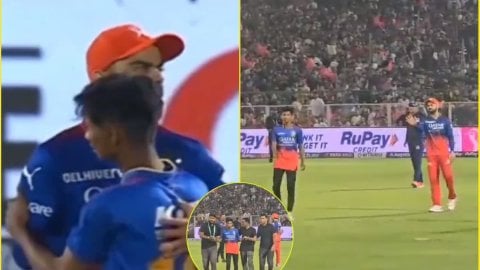 Virat Kohli ने फिर जीता दिल, जबरे फैन को ग्राउंड सिक्योरिटी से पीटने से बचाया; देखें VIDEO