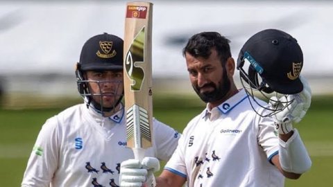 Cheteshwar Pujara hits first ton of County season to put Sussex in control Watch video