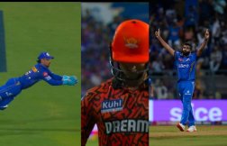 IPL 2024: बुमराह की गेंद पर ईशान ने डाइव लगाते हुए पकड़ा बेहतरीन कैच, देखें Video 