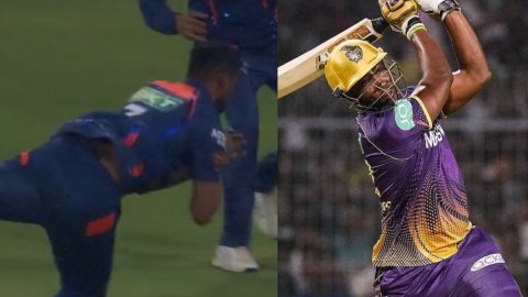 IPL 2024: गौतम ने दिखाई कमाल की फुर्ती, उल्टा दौड़ते हुए पकड़ा रसेल का अद्भुत कैच, देखें Video 