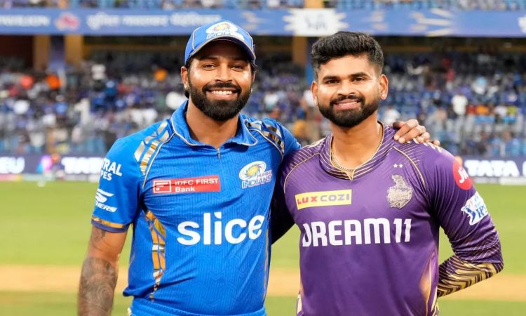 IPL 2024: MI ने टॉस जीतकर KKR को दिया पहले बल्लेबाजी का न्योता, बारिश के कारण 16-16 ओवर का होगा मैच  