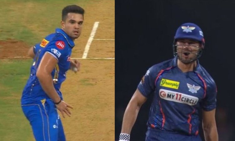 IPL 2024: अर्जुन ने मार्कस स्टोइनिस को डराने की कोशिश की, बल्लेबाज ने दिया ऐसा रिएक्शन, देखें Video 