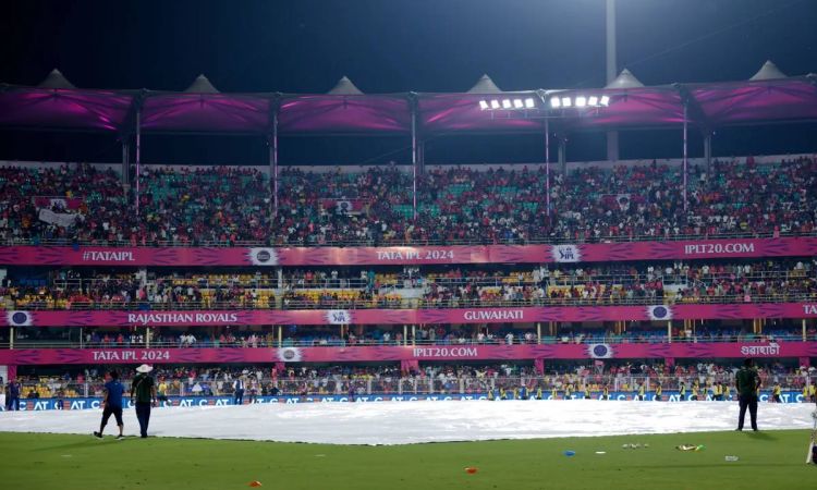 IPL 2024: KKR बनाम RR के मैच में बारिश के कारण टॉस में हुई देरी 